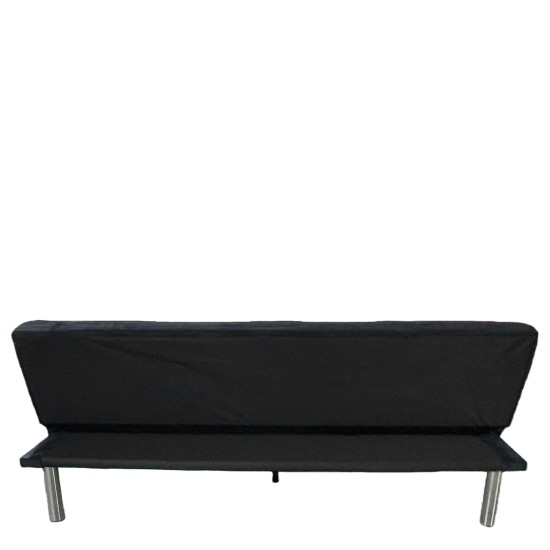 Καναπές Κρεβάτι  ELVORE Μαύρο Ύφασμα/Ξύλο 190x83x74cm