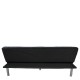 Καναπές Κρεβάτι  ELVORE Μαύρο Ύφασμα/Ξύλο 190x83x74cm