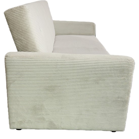 Καναπές Κρεβάτι  VALMERO Μπεζ Ύφασμα/Ξύλο 216x85x85cm