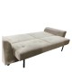 Καναπές Κρεβάτι  VALMERO Μπεζ Ύφασμα/Ξύλο 216x85x85cm