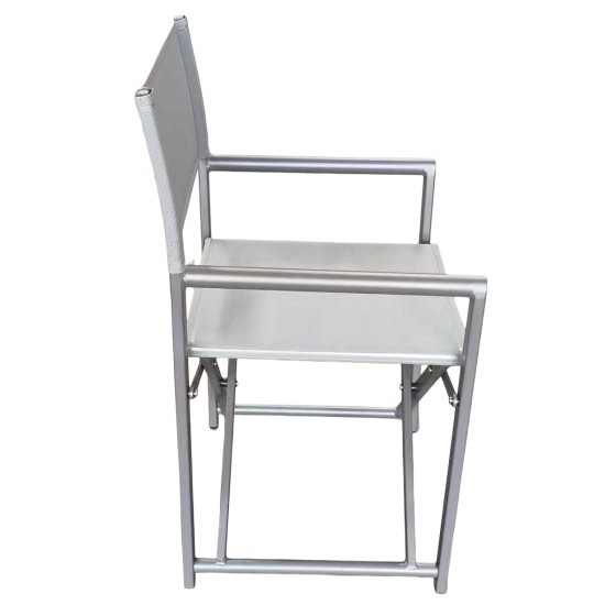 Καρέκλα Σκηνοθέτη  TERALLIS Γκρι Ανοιχτό Ύφασμα/Αλουμίνιο 56x48x86cm