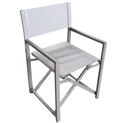 Καρέκλα Σκηνοθέτη  TERALLIS Γκρι Ανοιχτό Ύφασμα/Αλουμίνιο 56x48x86cm