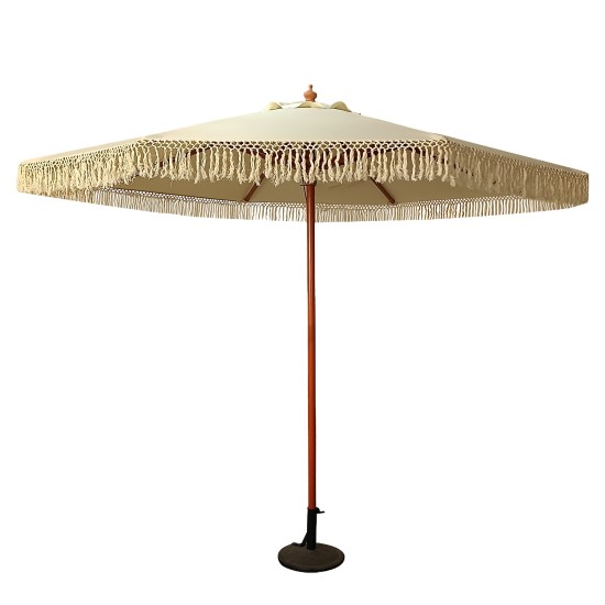 Ομπρέλα Κήπου  KARENA Μπεζ/Φυσικό Ξύλο/Polyester Φ3x2.50m
