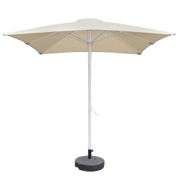 Ομπρέλα Κήπου  MELIOR Μπεζ/Λευκό Αλουμίνιο/Polyester Φ2.2x2.2m