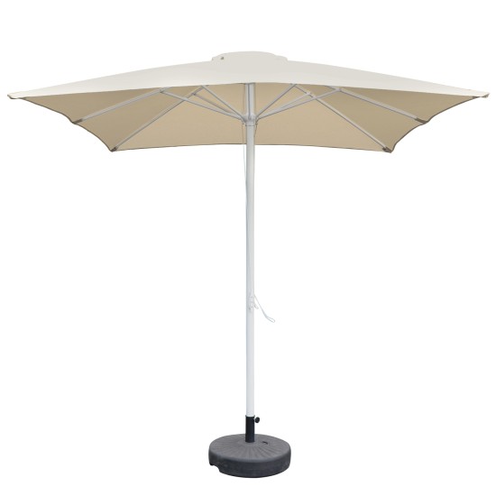 Ομπρέλα Κήπου  MELIOR Μπεζ/Λευκό Αλουμίνιο/Polyester Φ2.2x2.2m