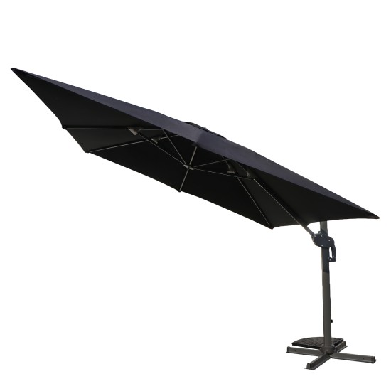 Ομπρέλα Κήπου  VALENA Μαύρο/Γκρι Αλουμίνιο/Polyester Φ3x3m