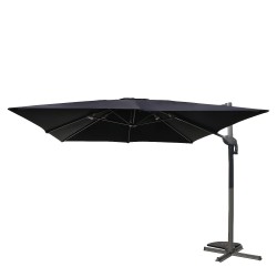 Ομπρέλα Κήπου  VALENA Μαύρο/Γκρι Αλουμίνιο/Polyester Φ3x3m