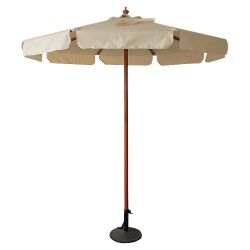 Ομπρέλα Κήπου  LUMERA Μπεζ/Φυσικό Ξύλο/Polyester Φ2.3x2.5m