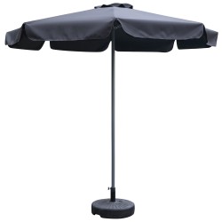 Ομπρέλα Κήπου  VALENARE Μαύρο/Ανθρακί Μέταλλο/Polyester Φ2.35m