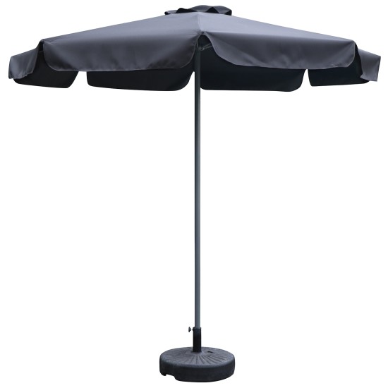 Ομπρέλα Κήπου  VALENARE Μαύρο/Ανθρακί Μέταλλο/Polyester Φ2.35m