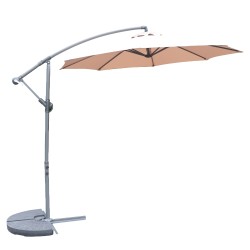 Ομπρέλα Κήπου  NORVIALE Μόκα/Ανθρακί Αλουμίνιο/Polyester Φ2.65m