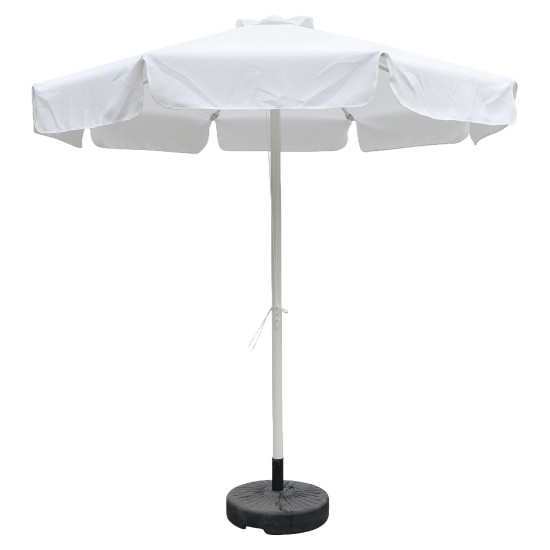 Ομπρέλα Κήπου  SALVIA Εκρού/Λευκό Αλουμίνιο/Polyester Φ2.2x2.5m
