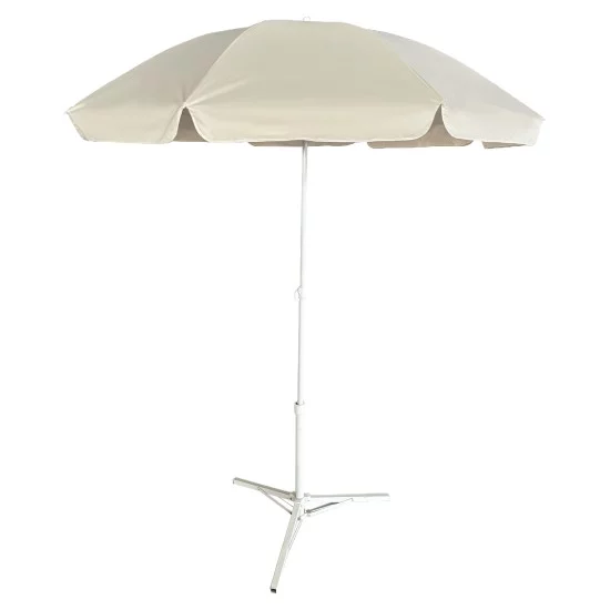 Ομπρέλα Παραλίας  VENTRA Μπεζ/Λευκό Αλουμίνιο/Polyester Φ2m