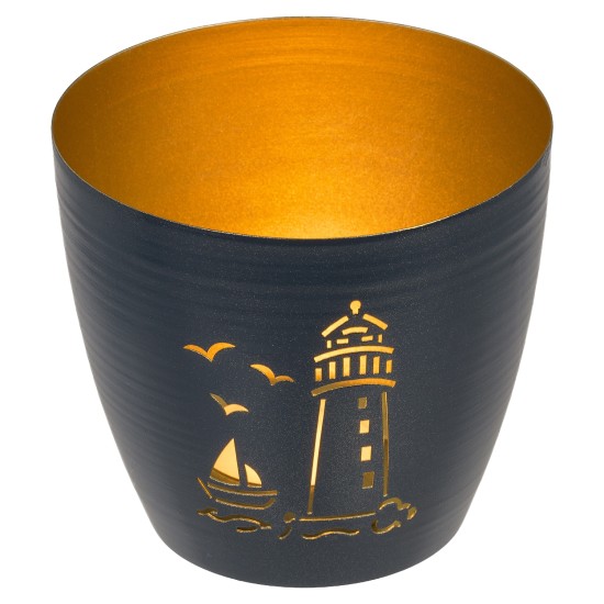 Ρεσώ Μαύρο Μέταλλο 10x10x9cm Σε 2 Σχέδια