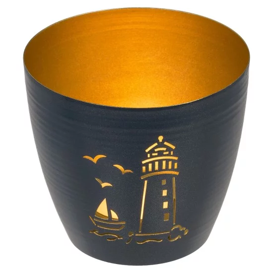 Ρεσώ Μαύρο Μέταλλο 10x10x9cm Σε 2 Σχέδια