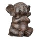 Figure Elephant Synthetic Resin Brown Ποικιλία 3 φορές 10X15X16Cm 10X15X16Cm Figure Elephant Synthetic Resin Brown Ποικιλία 3 φορές 10X15X16Cm 10X15X16Cm