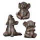 Figure Elephant Synthetic Resin Brown Ποικιλία 3 φορές 10X15X16Cm 10X15X16Cm Figure Elephant Synthetic Resin Brown Ποικιλία 3 φορές 10X15X16Cm 10X15X16Cm
