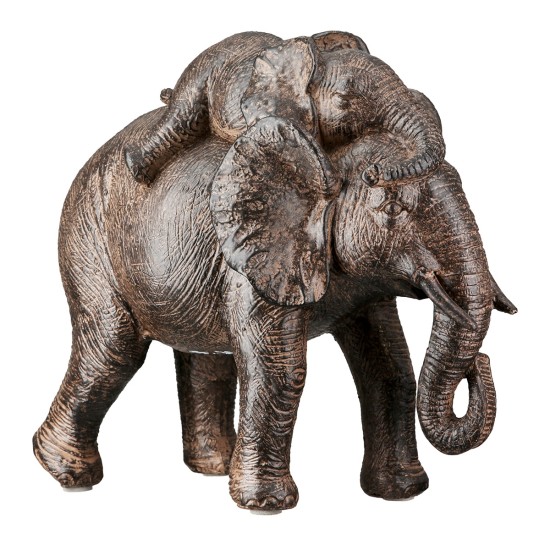 Figure Elephant Synthetic Resin Brown 2 Assorted 18X10X20Cm 18X10X20Cm Figure Elephant Synthetic Resin Brown 2 Assorted 18X10X20Cm 18X10X20Cm