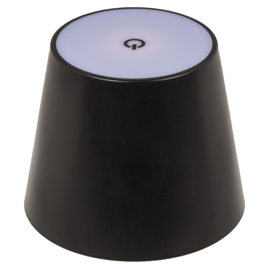 Επιτραπέζιο Φωτιστικό LED Φορητό Για Μπουκάλι Μαύρο Πλαστικό 11x10.5cm