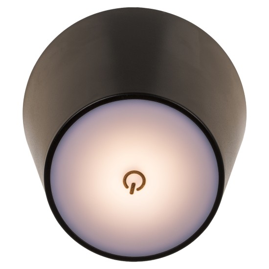 Επιτραπέζιο Φωτιστικό LED Φορητό Για Μπουκάλι Μαύρο Πλαστικό 11x10.5cm