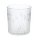 Φανάρι Καταιγίδας Cylindrical "Flower" Λουλουδάτο Design Γυάλινο Λευκό PU 18 H. cm D. 7 cm Φανάρι Καταιγίδας Cylindrical "Flower" Λουλουδάτο Design Γυάλινο Λευκό PU 18 H. cm D. 7 cm