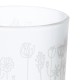 Φανάρι Καταιγίδας Cylindrical "Flower" Λουλουδάτο Design Γυάλινο Λευκό PU 18 H. cm D. 7 cm Φανάρι Καταιγίδας Cylindrical "Flower" Λουλουδάτο Design Γυάλινο Λευκό PU 18 H. cm D. 7 cm