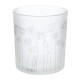 Φανάρι Καταιγίδας Cylindrical "Flower" Λουλουδάτο Design Γυάλινο Λευκό PU 18 H. cm D. 7 cm Φανάρι Καταιγίδας Cylindrical "Flower" Λουλουδάτο Design Γυάλινο Λευκό PU 18 H. cm D. 7 cm