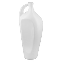 Βάζο Μπουκάλι 'Bianca' Κεραμικό Λευκό 6x10.5x25cm