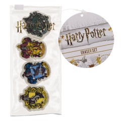 Γόμα Μολυβιού Harry Potter Σετ 4Τμχ