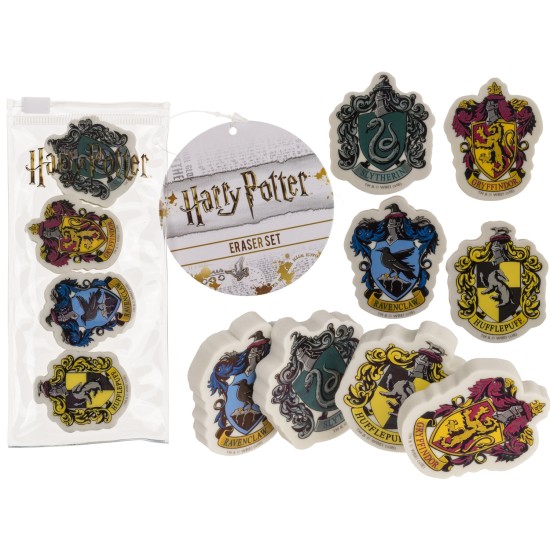 Γόμα Μολυβιού Harry Potter Σετ 4Τμχ Γόμα Μολυβιού Harry Potter Σετ 4Τμχ