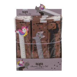 Χάρακας Ελαστικός Ζωάκια 22.9x2.3cm Σε 3 Σχέδια