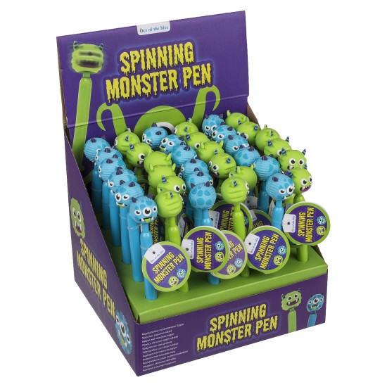 Στυλό Τερατάκι Περιστρεφόμενο Πλαστικό 16.4cm Σε 2 Σχέδια