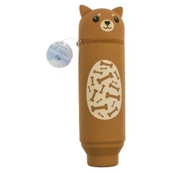 Κασετίνα Γατούλα/Σκυλάκι Με Φερμουάρ Σιλικόνη 18x6cm Σε 2 Σχέδια