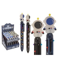 Στυλό 6 Χρωμάτων Μελανιού Διάστημα Πλαστικό 17.8cm Σε 2 Χρώματα