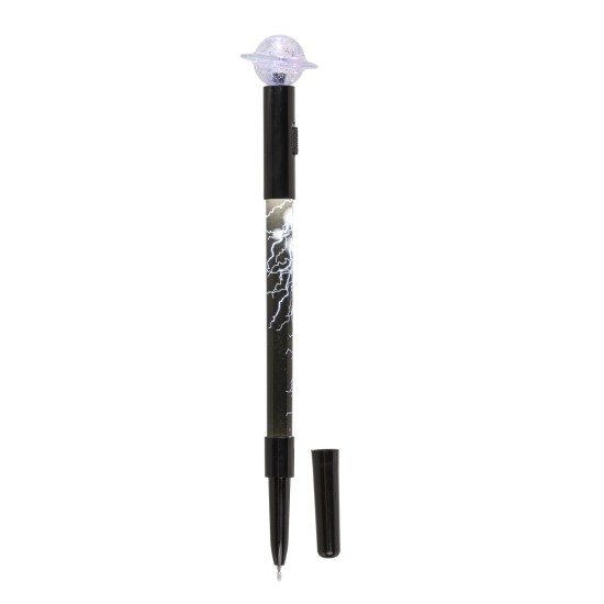 Στυλό Fineliner Με Λαμπάκι LED Πλανήτης Ποσειδώνας Μπαταρίας Μαύρο Πλαστικό 21cm Στυλό Fineliner Με Λαμπάκι LED Πλανήτης Ποσειδώνας Μπαταρίας Μαύρο Πλαστικό 21cm