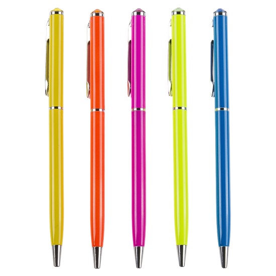 Στυλό Με Πετράδι Σβαρόφκσι Μεταλλικό Σε 5 Χρώματα