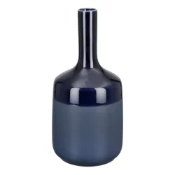 Βάζο Μπουκάλι 'Sky' Κεραμικό Μπλε 20x10cm