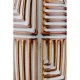 Βάζο 'Batista' Ριγέ Κεραμικό Μπλε/Καφέ 28x14cm