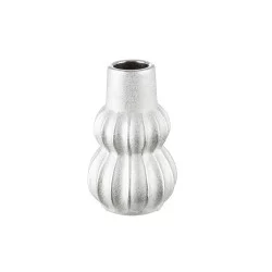 Βάζο Κεραμικό Ασημί χρώμα D10X16Cm D10X16Cm