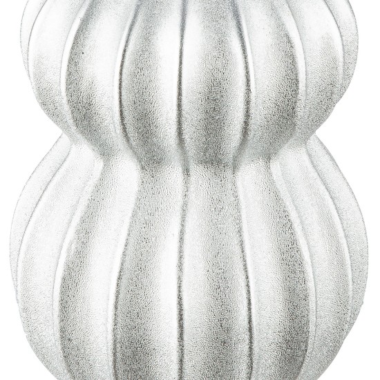 Βάζο Κεραμικό Ασημί χρώμα D12X22Cm D12X22Cm Βάζο Κεραμικό Ασημί χρώμα D12X22Cm D12X22Cm