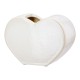 Βάζο 'Heart' Κεραμικό Λευκό 8.5x20x14cm Βάζο 'Heart' Κεραμικό Λευκό 8.5x20x14cm