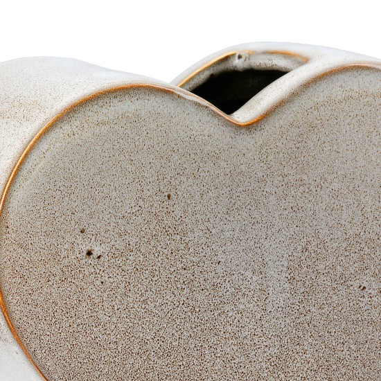 Βάζο 'Heart' Κεραμικό Μπεζ 8.5x20x14cm Βάζο 'Heart' Κεραμικό Μπεζ 8.5x20x14cm