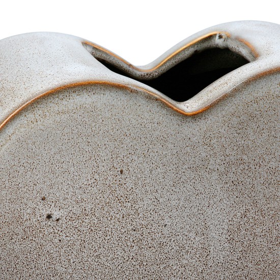 Βάζο 'Heart' Κεραμικό Μπεζ 8.5x20x14cm Βάζο 'Heart' Κεραμικό Μπεζ 8.5x20x14cm