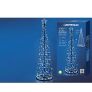 500 LED Δεντράκι Εσωτ. & Εξωτ. Χώρου Με 8 Προγράμματα Και Μετασχηματιστή Ψυχρό Λευκό Φως Φ70x280cm