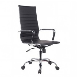 Καρέκλα Γραφείου  ΔΙΩΝΗ Μαύρο PU 55x60x104-111cm