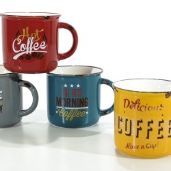 Κούπα Vintage 36cl Κεραμικό Σε 4 Σχέδια