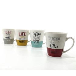 Κούπα 'Coffee' 31.5cl Κεραμικό Σε 4 Σχέδια Κούπα 'Coffee' 31.5cl Κεραμικό Σε 4 Σχέδια