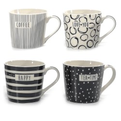 Κούπα 40cl Κεραμικό Σε 4 Σχέδια