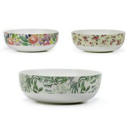 Σαλατιέρα Flowers 27.5x10cm Σε 3 Σχέδια Σαλατιέρα Flowers 27.5x10cm Σε 3 Σχέδια