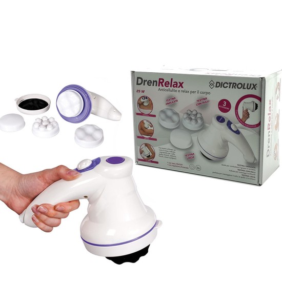 Συσκευή Μασάζ Dictrolux DrenRelax Λευκό/Μωβ 25W Συσκευή Μασάζ Dictrolux DrenRelax Λευκό/Μωβ 25W